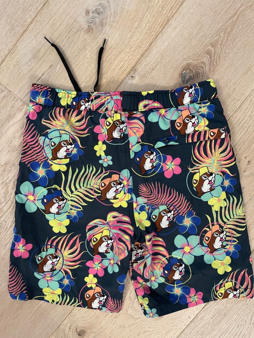 BUC-EES Kids Floral Tropical Swim Trunks boys size Youth medium - Picture 2 of 4